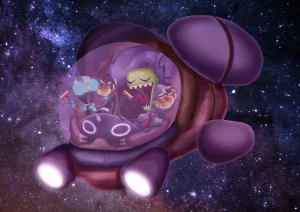 Photobashing Invader ZIM Adobe Photoshop